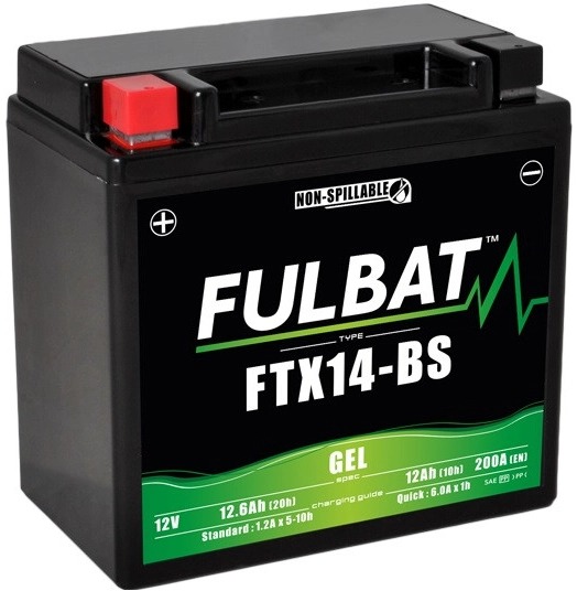FULBAT Gelová baterie FTX14-BS GEL