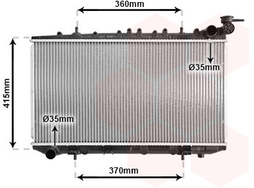 VAN WEZEL chladič, chlazení motoru 13002094