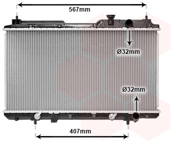 VAN WEZEL chladič, chlazení motoru 25002104