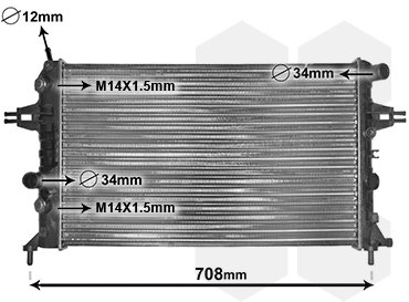 VAN WEZEL chladič, chlazení motoru 37002254