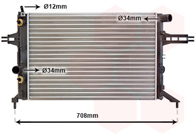 VAN WEZEL chladič, chlazení motoru 37002256
