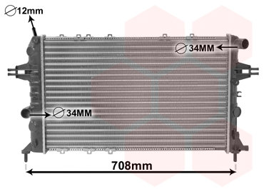 VAN WEZEL chladič, chlazení motoru 37002293