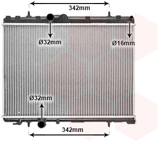 VAN WEZEL chladič, chlazení motoru 40002265