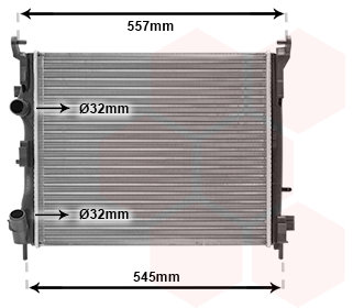 VAN WEZEL chladič, chlazení motoru 43002362