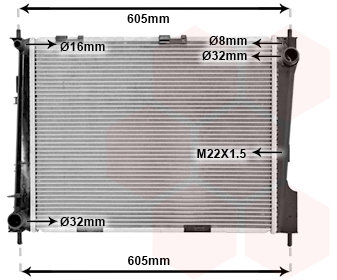 VAN WEZEL chladič, chlazení motoru 43002371