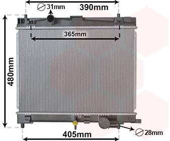 VAN WEZEL chladič, chlazení motoru 53002716
