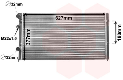 VAN WEZEL chladič, chlazení motoru 58002027