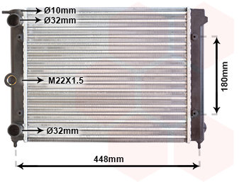 VAN WEZEL chladič, chlazení motoru 58002038