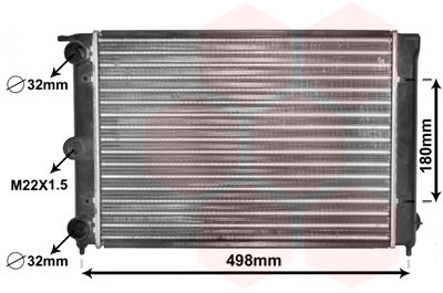 VAN WEZEL chladič, chlazení motoru 58002039