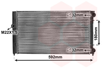 VAN WEZEL chladič, chlazení motoru 58002099