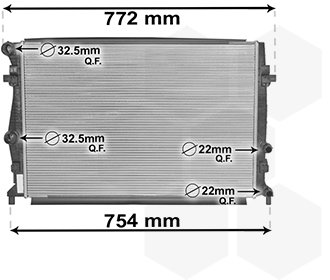 VAN WEZEL chladič, chlazení motoru 58002343