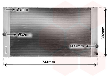 VAN WEZEL chladič, chlazení motoru 59002141