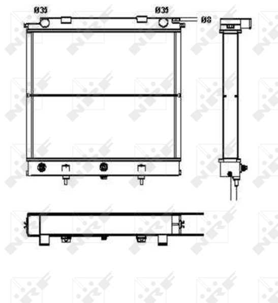 NRF Chladič, chlazení­ motoru 52129