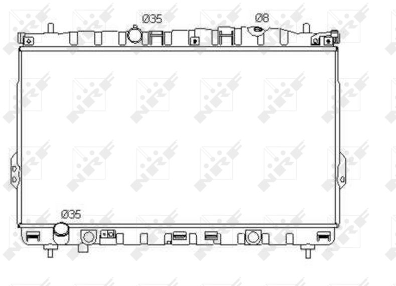 NRF Chladič, chlazení­ motoru 53353