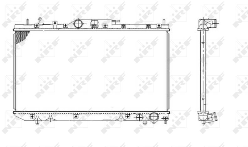 NRF Chladič, chlazení­ motoru 53420