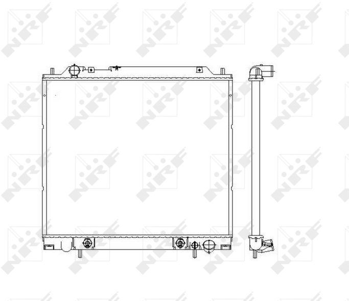 NRF Chladič, chlazení­ motoru 55343