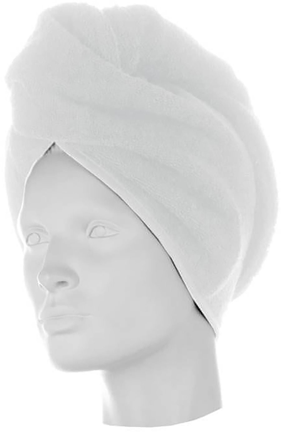 Möve Domácí froté turban na sušení vlasů, bílý
