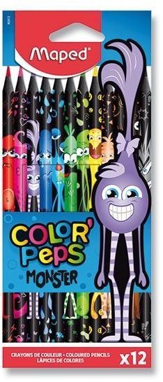MAPED Color´Peps Monster bezdřevé 12 barev