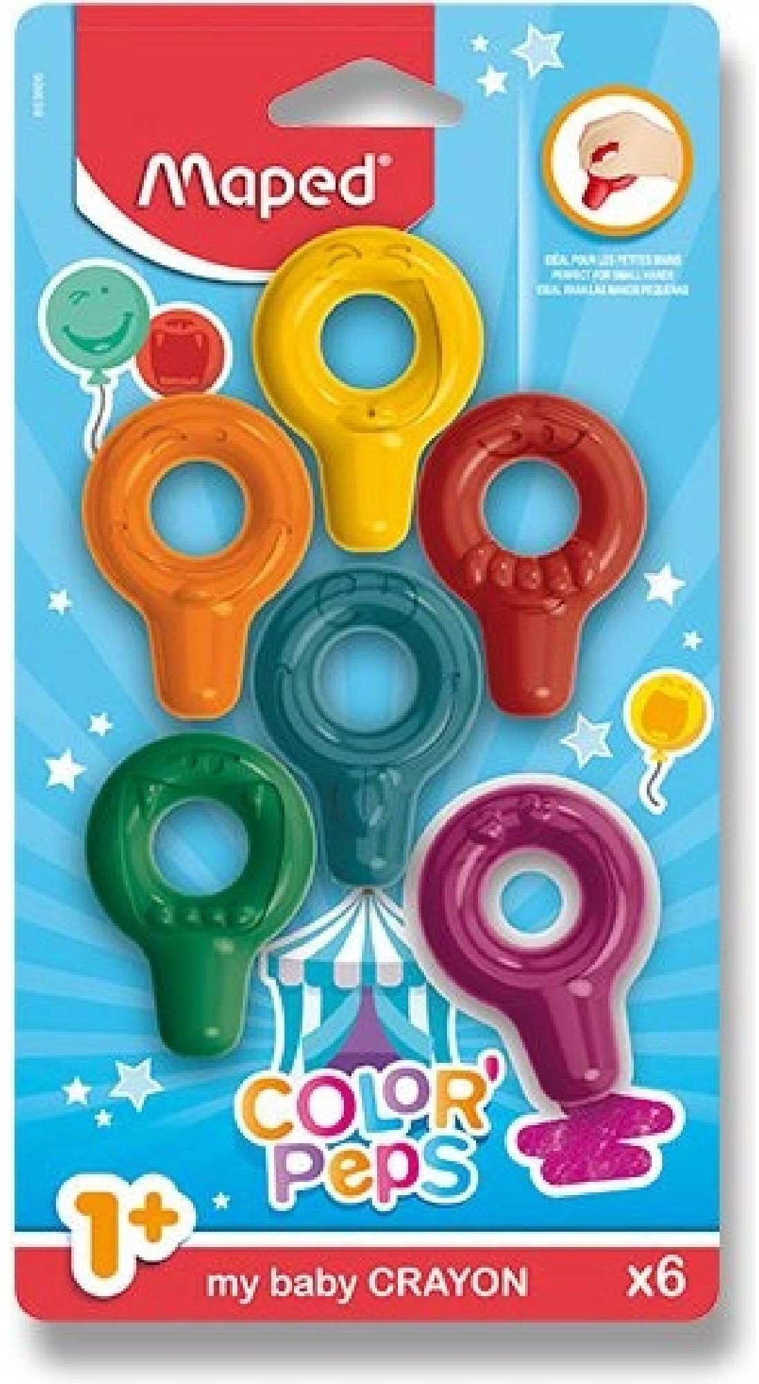 MAPED Baby Crayons, 6 barev