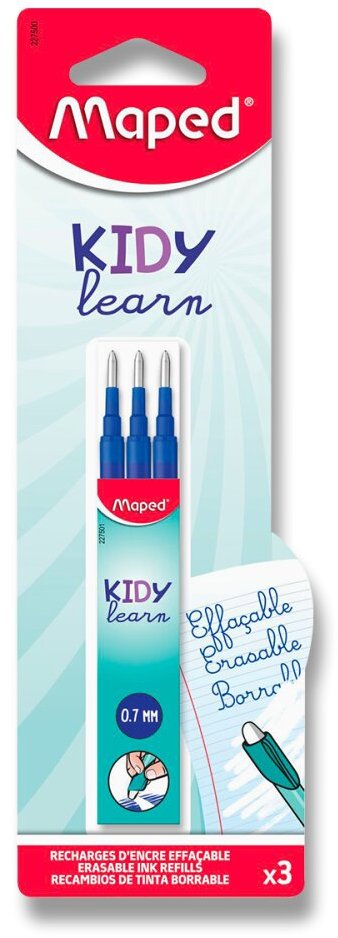 MAPED Kiddy Learn 0.7 mm, modrá - balení 3 ks