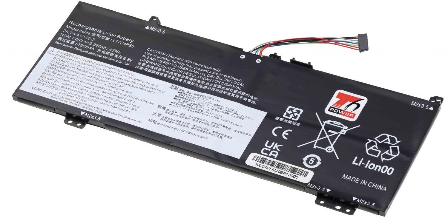 T6 Power pro notebook Lenovo 5B10W67403, Li-Poly, 5928 mAh (45 Wh), 7,68 V