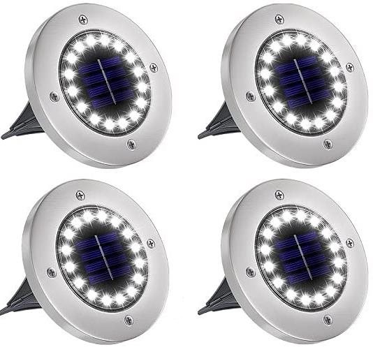 LEDsolar 16Z venkovní světlo k zapíchnutí do země 4 ks, 16 LED, bezdrátové, iPRO, 1W, studená barva