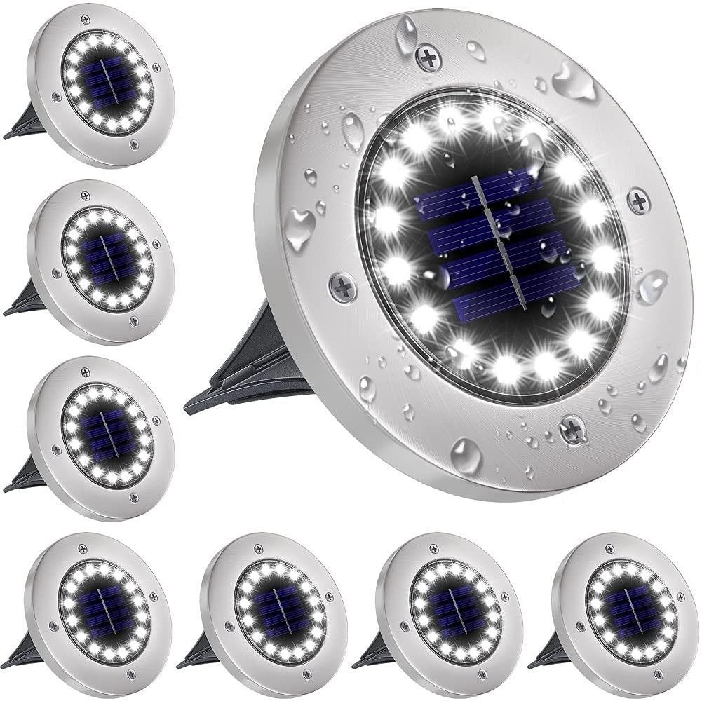 LEDsolar 16Z venkovní světlo k zapíchnutí do země 8 ks, 16 LED, bezdrátové, iPRO, 1W, studená