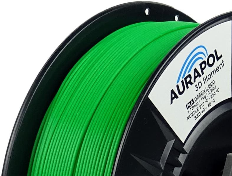 AURAPOL PLA HT110 3D filament zelená 1 kg 1,75 mm