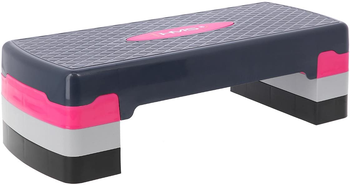 HMS AS002 růžovo-šedý step na aerobik