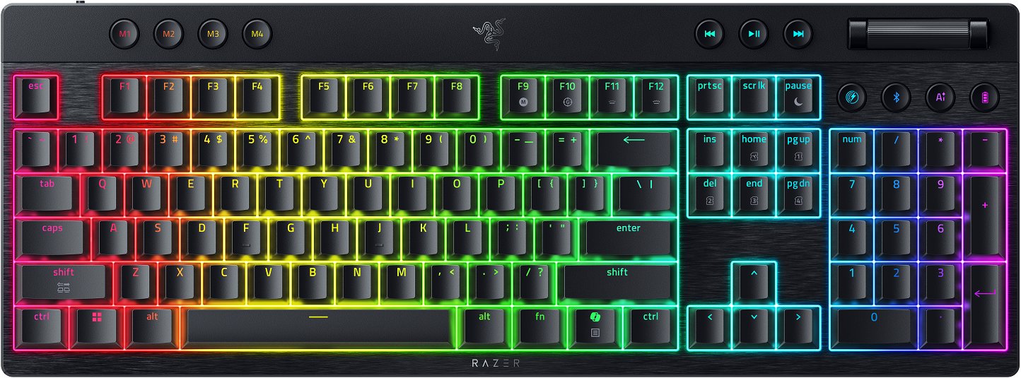 Razer BlackWidow V4 Low-profile HyperSpeed (Orange Switch) - US