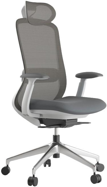 Židle MERCURY STAR Bessel v šedém plastovém provedení