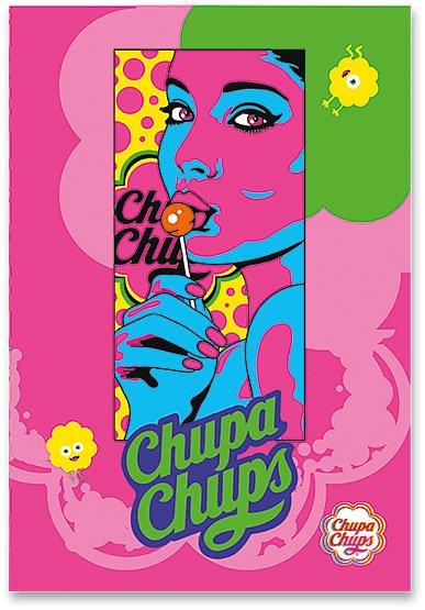 MAR-MAR Chupa Chups 2025 A4 šitý, linkovaný, náhodný motiv