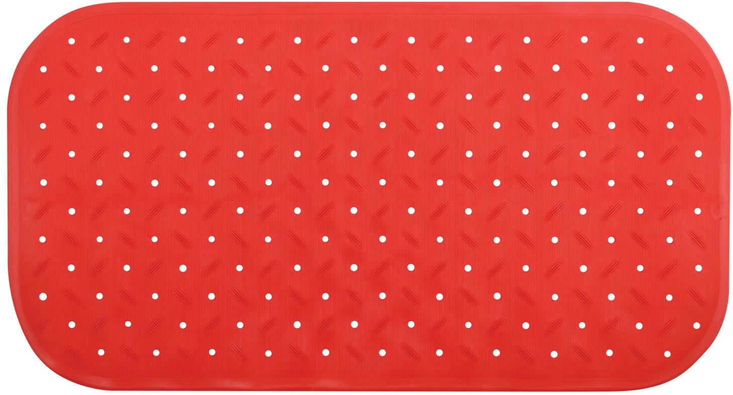 MSV protiskluzová podložka do vany Class, červená, 36 × 65 cm