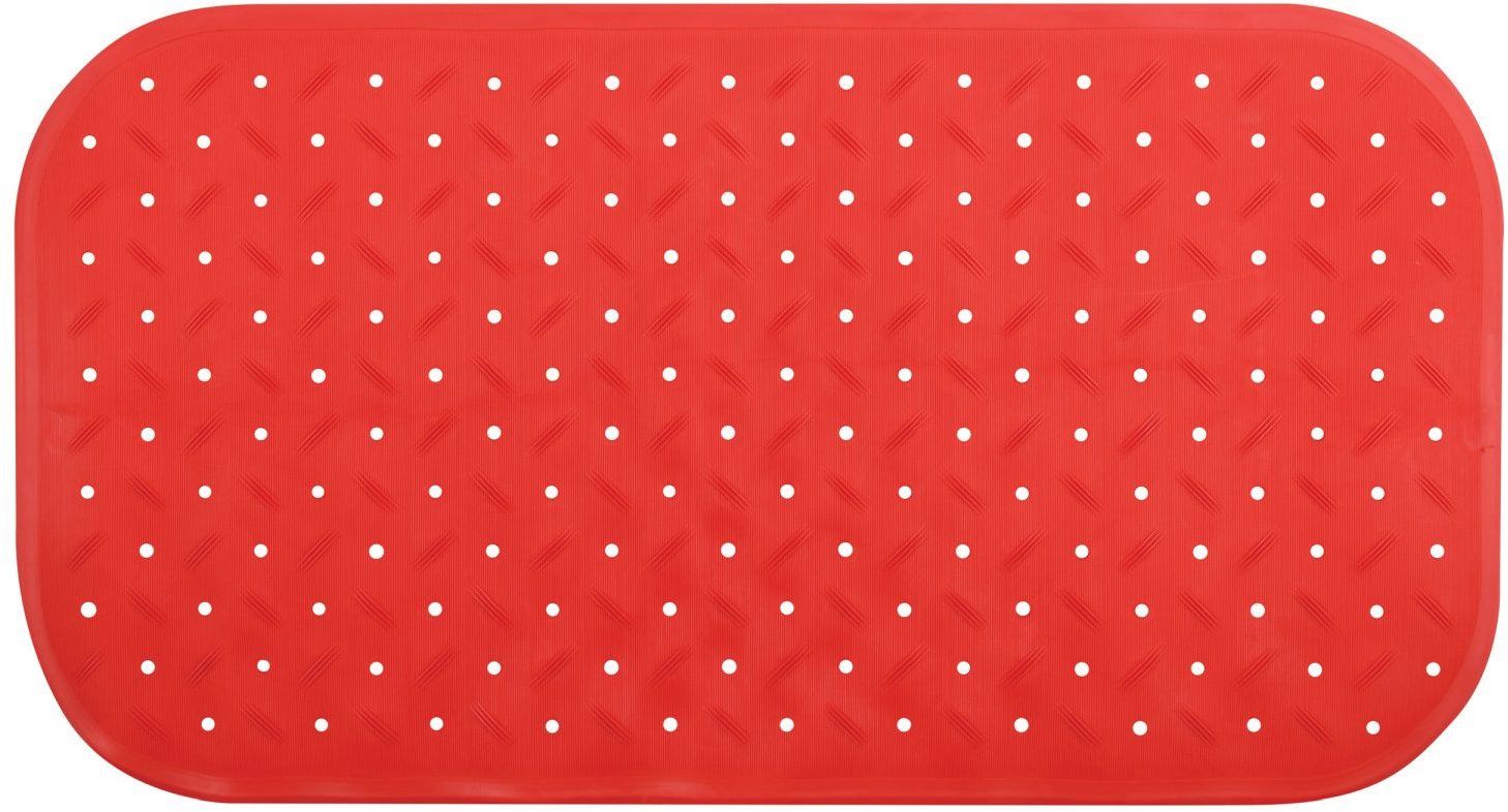MSV protiskluzová podložka do vany Class, červená, 36 × 76 cm