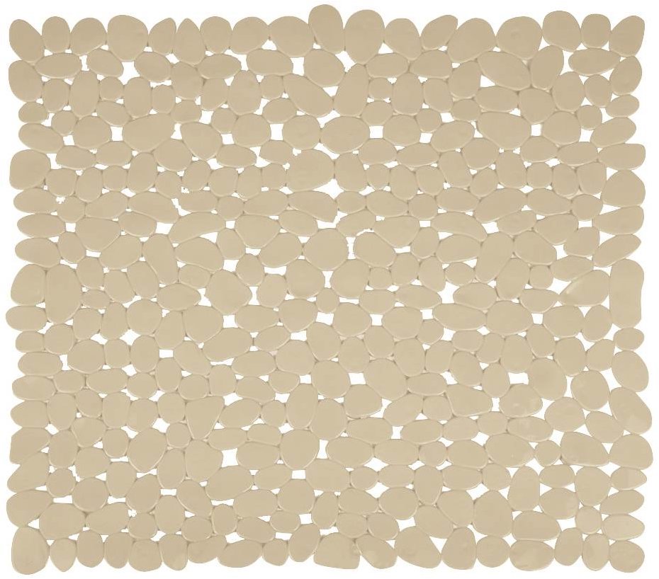 MSV protiskluzová podložka do sprchy Galets, béžová, 53 × 53 cm