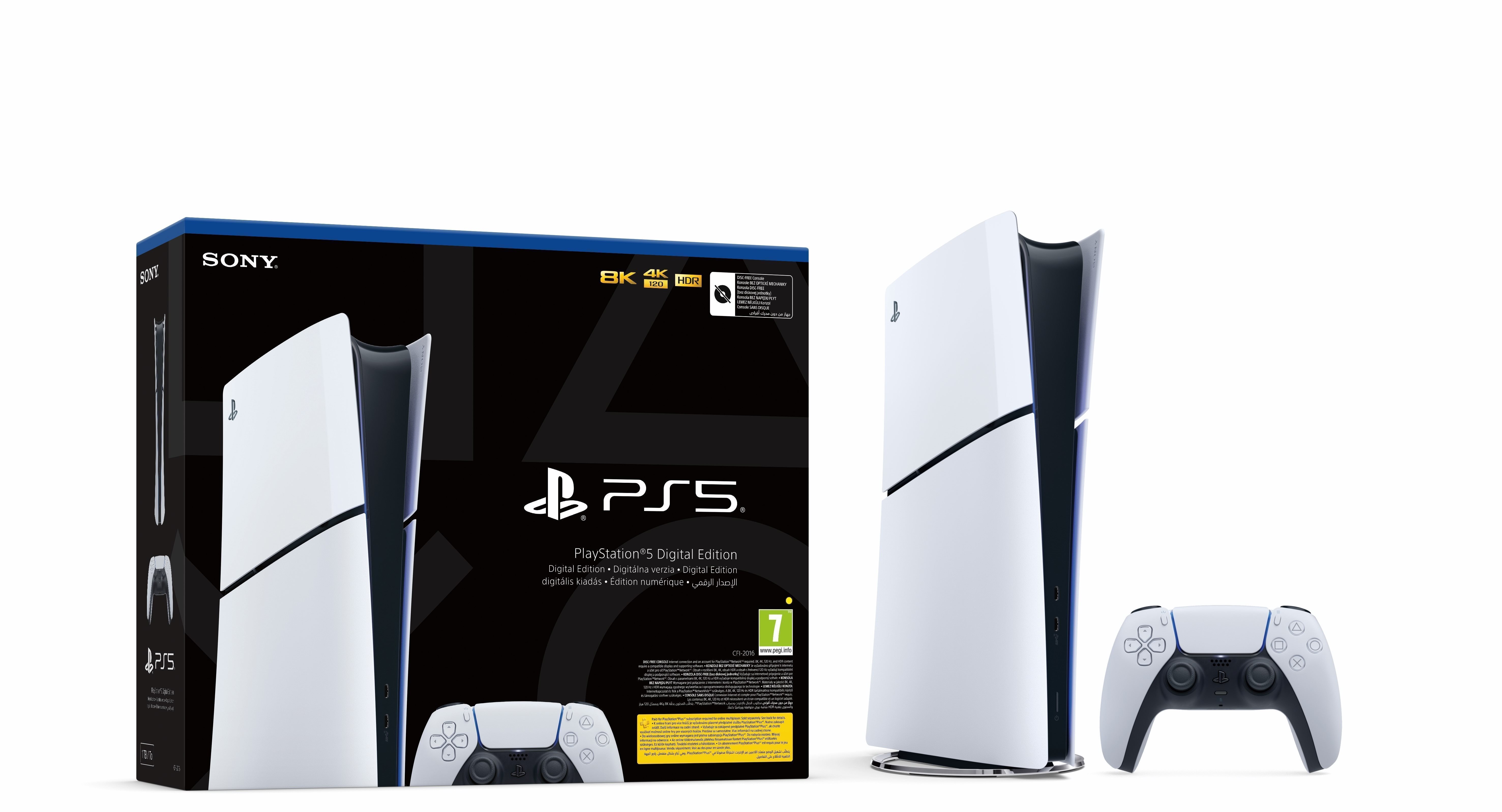PlayStation 5 (Slim) Digital Edition - 825GB + 1TB SSD
