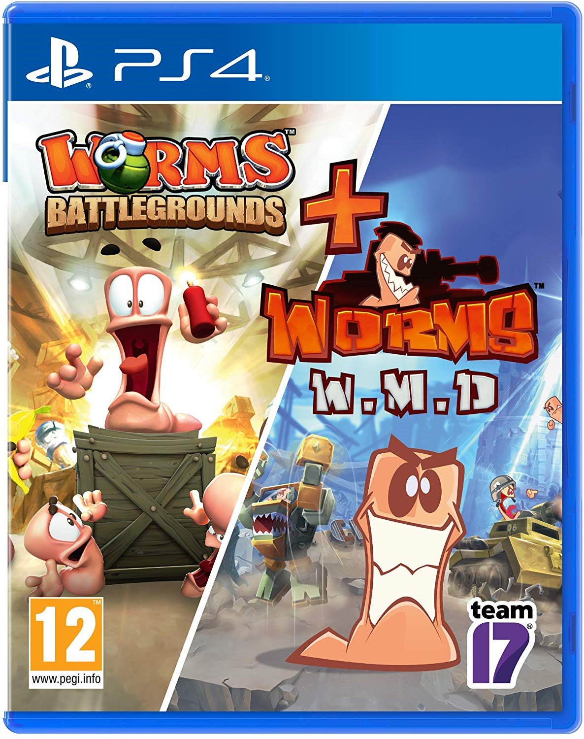 Worms Battlegrounds + Worms WMD Double Pack - PS4