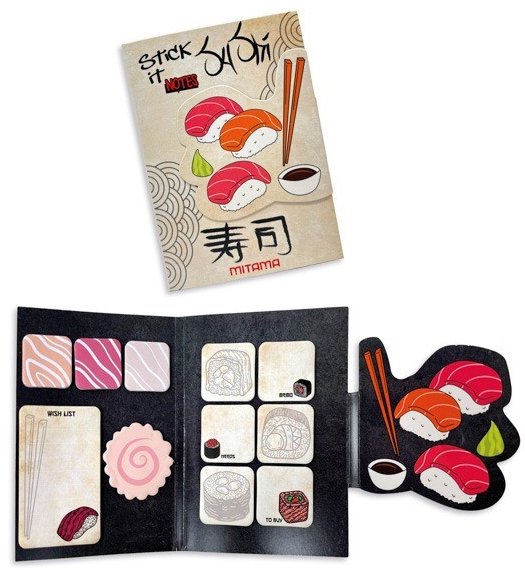 MITAMA Sushi, pozákladkový blok s unikátním designem a různými velikostmi lístků