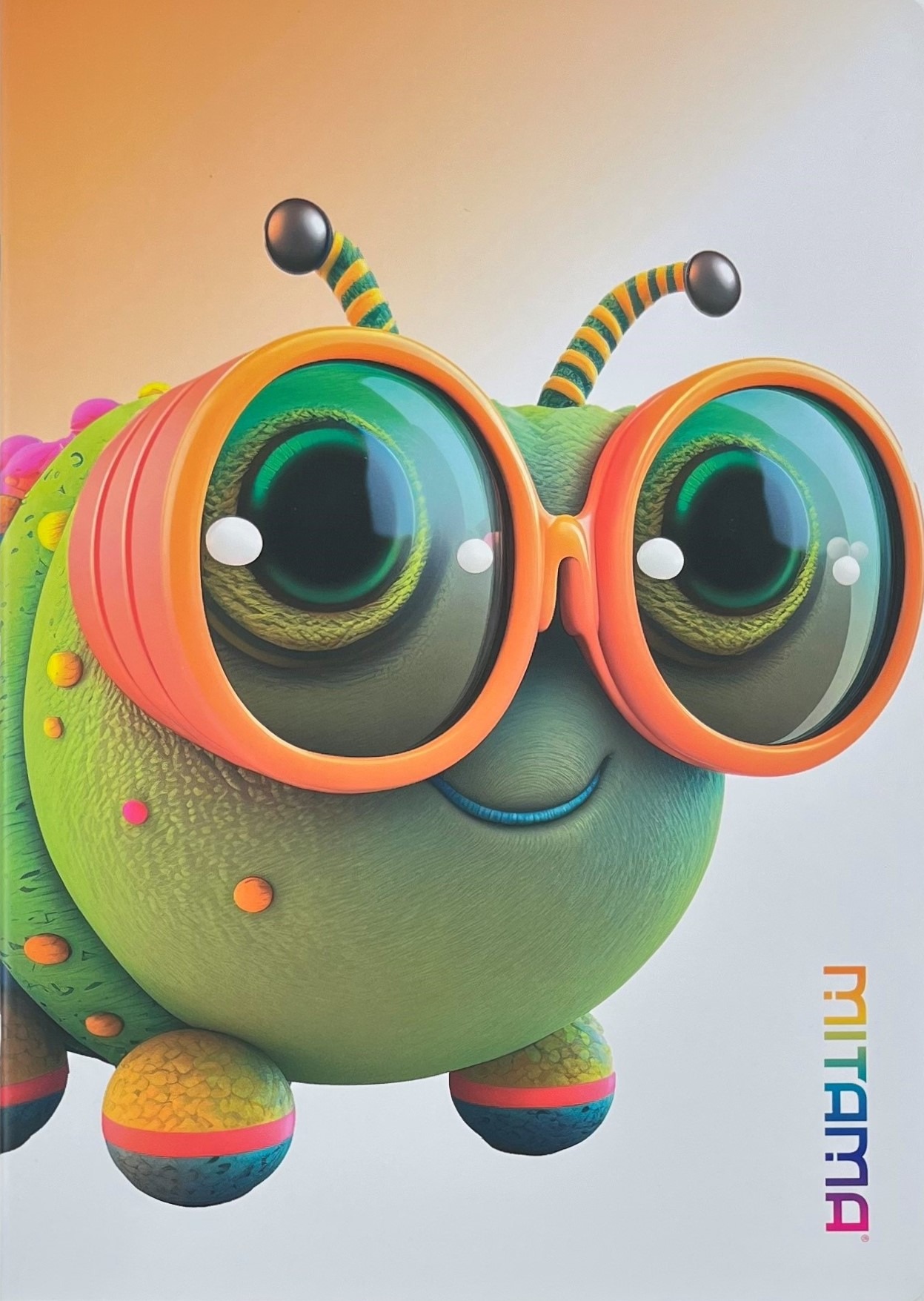 Mitama Housenka, A4, čtverečkovaný, 40+2 listů