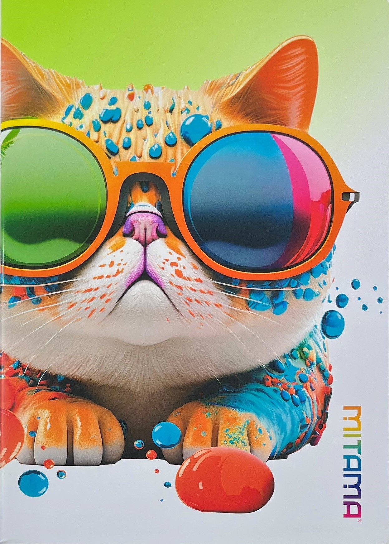 MITAMA Kočka, A4, linkovaný, 40+2 listů