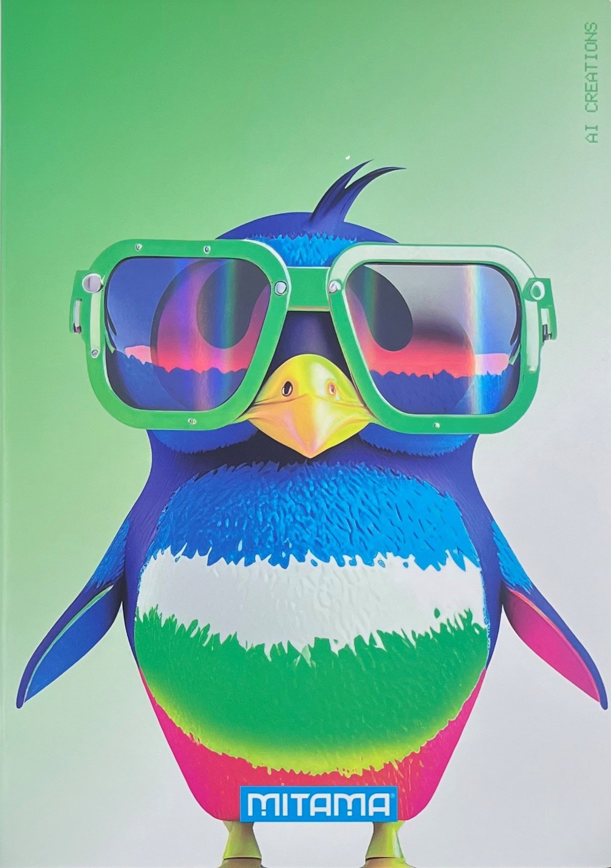 MITAMA Tučňák, A4, linkovaný s okraji, 40+2 listů