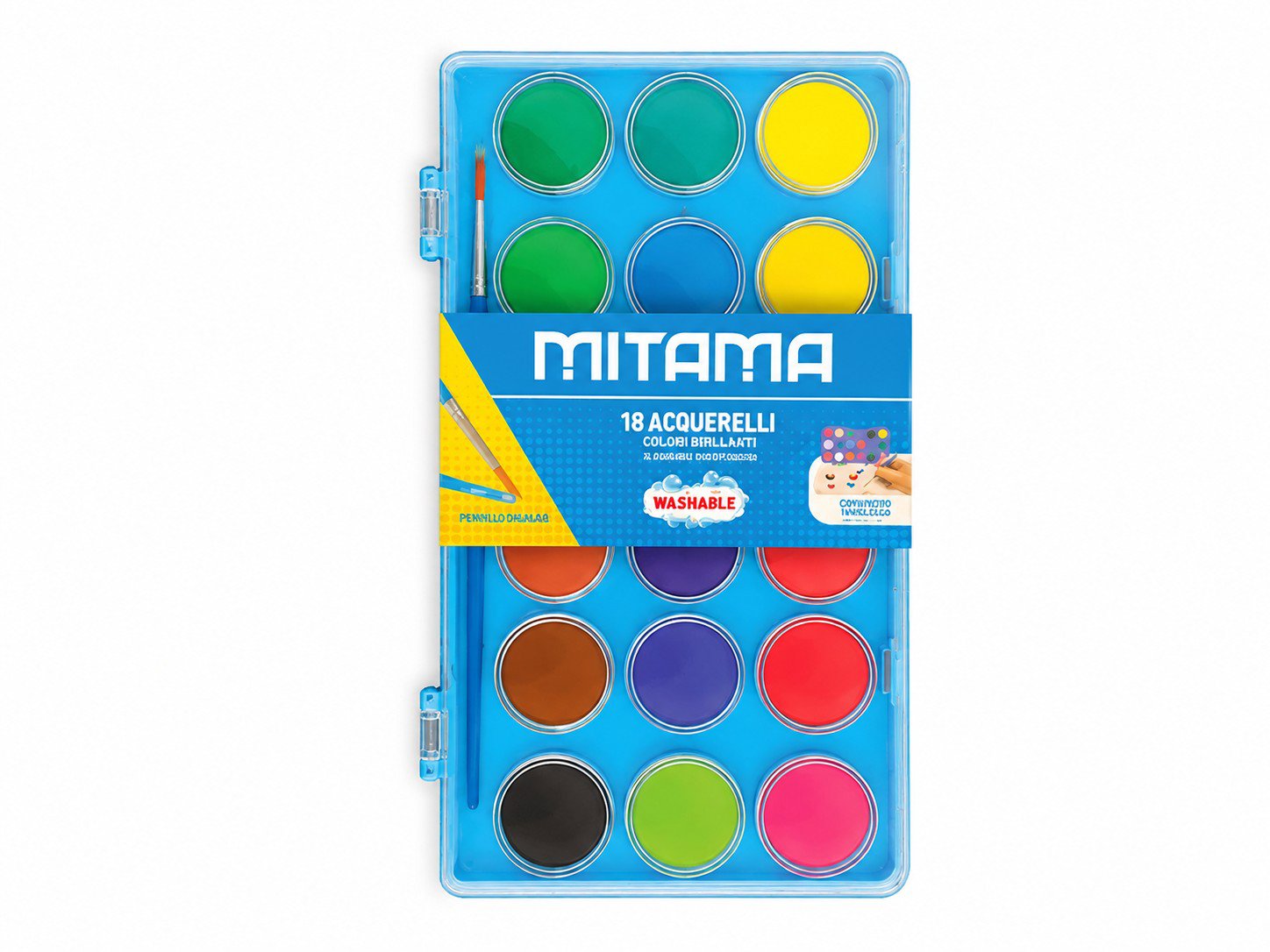 MITAMA 29 mm, se štětcem, 18 barev, modrá krabička