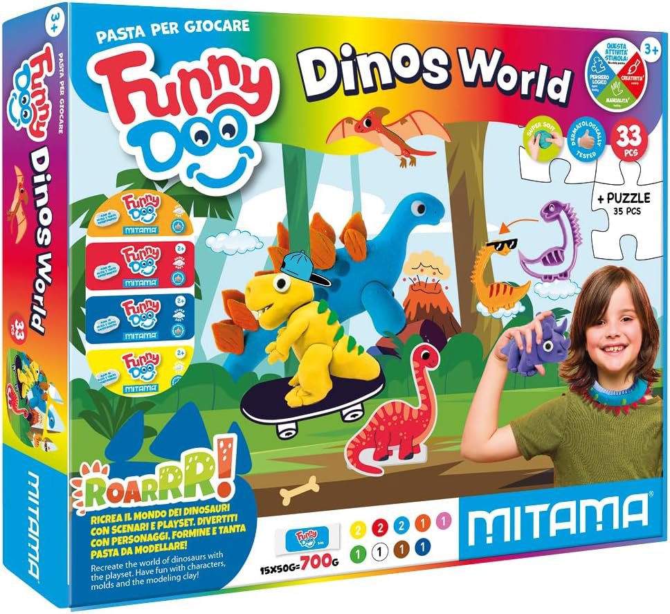 MITAMA FUNNY DOO Dinosauři, 33dílná sada