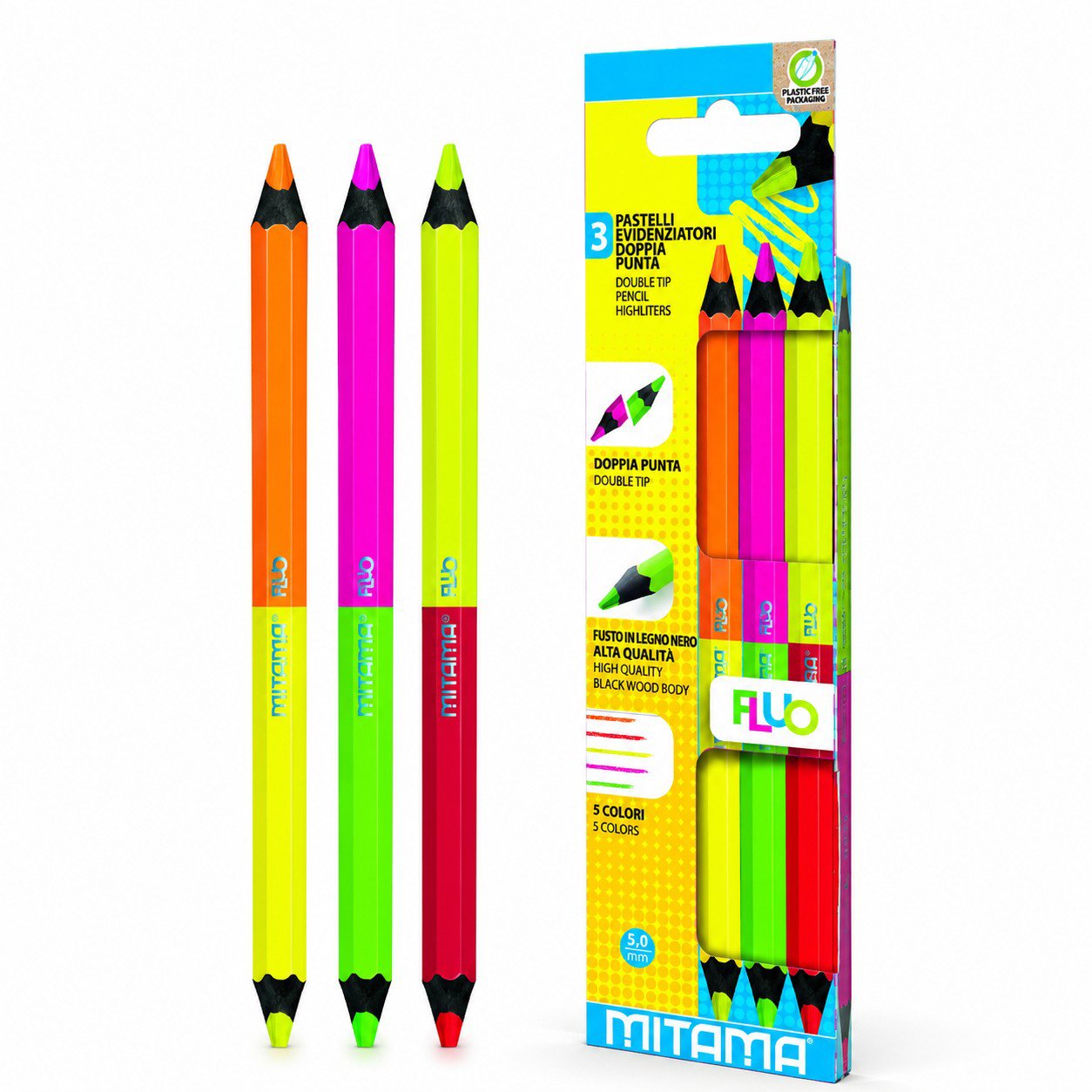 MITAMA NEON JUMBO, oboustranné, 3 ks