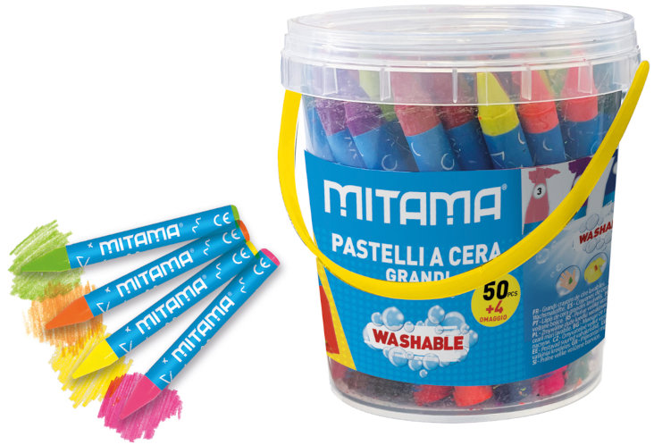 MITAMA pratelné, v kyblíku - sada 54 ks