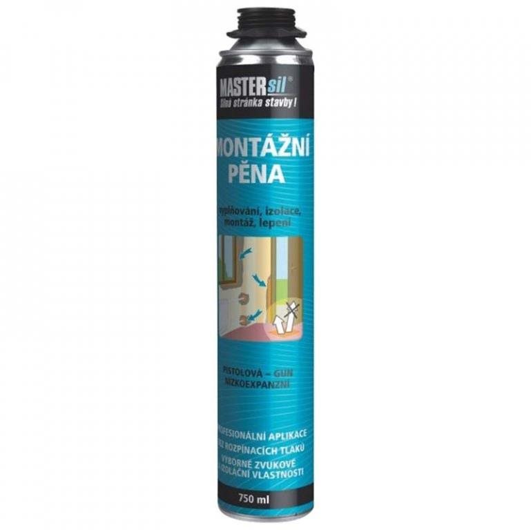 MASTERsil Montážní pěna nízkoexpanzní PISTOLOVÁ - 750 ml