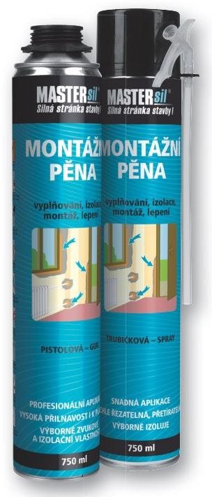 MASTERsil Montážní pěna TRUBIČKOVÁ - 750 ml
