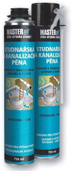 MASTERsil Montážní pěna studnářská TRUBIČKOVÁ - 750 ml