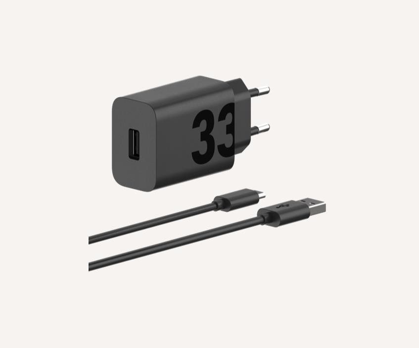 Motorola TurboPower 33W + USB-C kabel 1m, černá