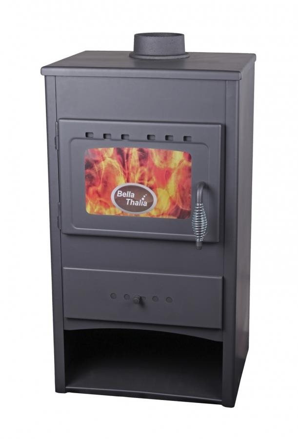 Thalia NERA ECO šedá 5,4 kW, kouřovod 120 mm